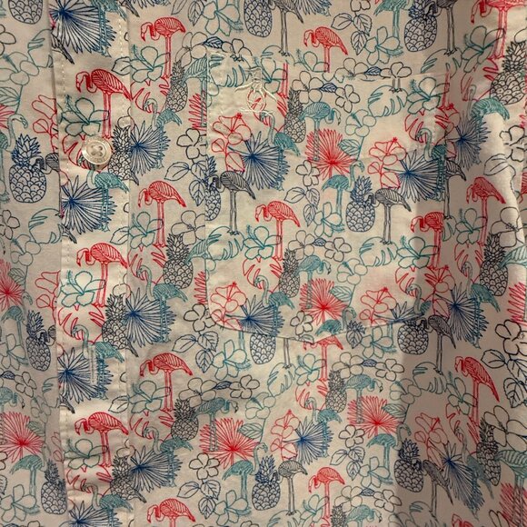 Penguin short-sleeved shirt for men. Size Large - Picture 3 of 4